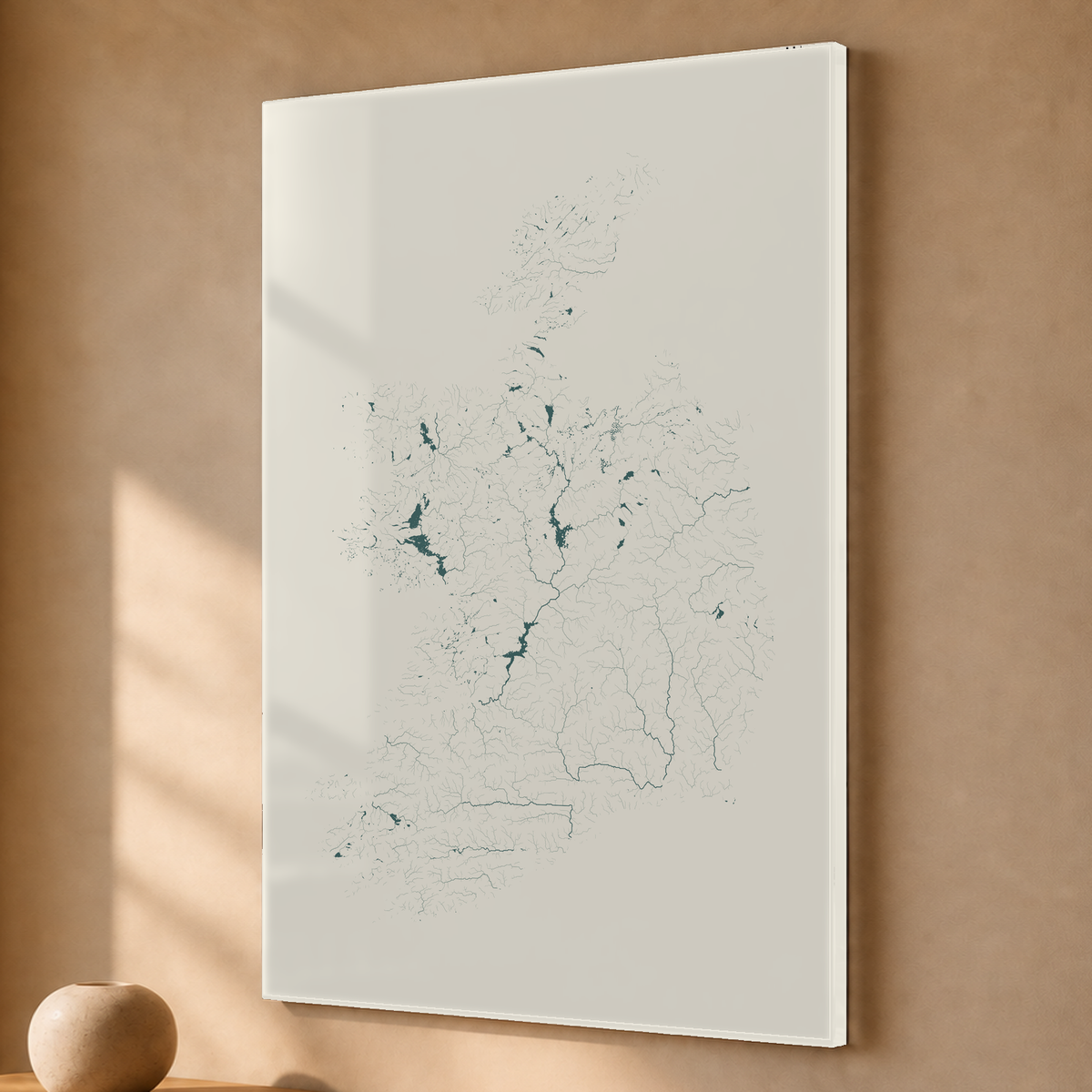 Beautiful Rivers — República da Irlanda — Natural e luminosa, Acrílico · 40 × 60 cm, Sem margem