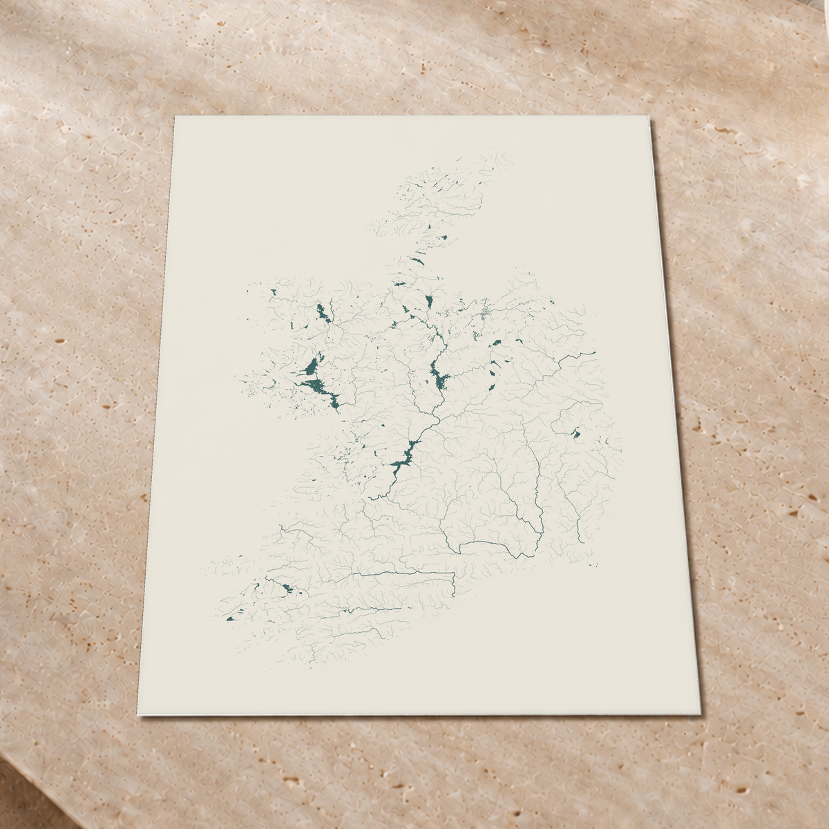 Beautiful Rivers — República da Irlanda — Natural e luminosa, Impressão fine art · 60 × 80 cm, Sem margem
