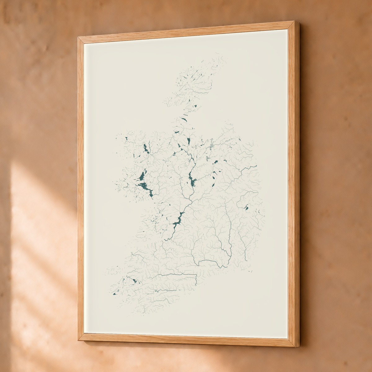 Beautiful Rivers — República da Irlanda — Natural e luminosa, Fine art emoldurado · 30 × 40 cm, Natural · Sem margem