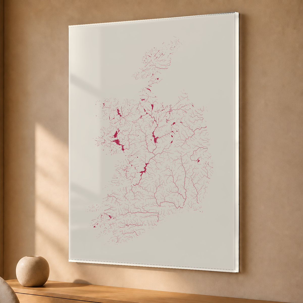 Beautiful Rivers — República da Irlanda — Risografia, Acrílico · 30 × 40 cm, Sem margem