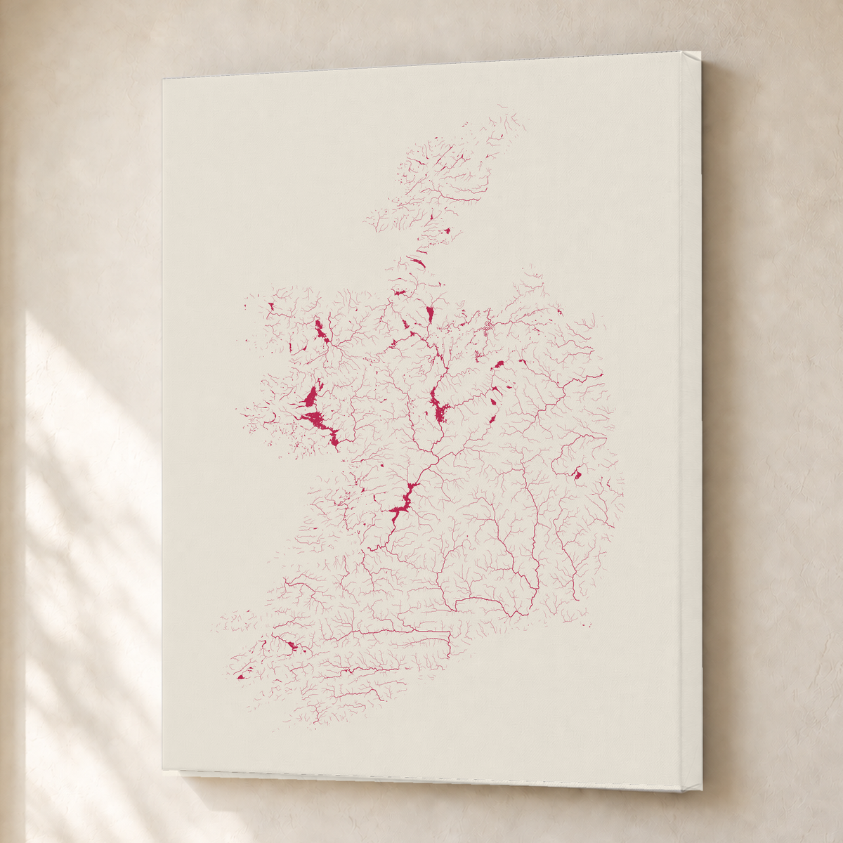 Beautiful Rivers — República da Irlanda — Risografia, Canvas · 30 × 40 cm, Sem margem