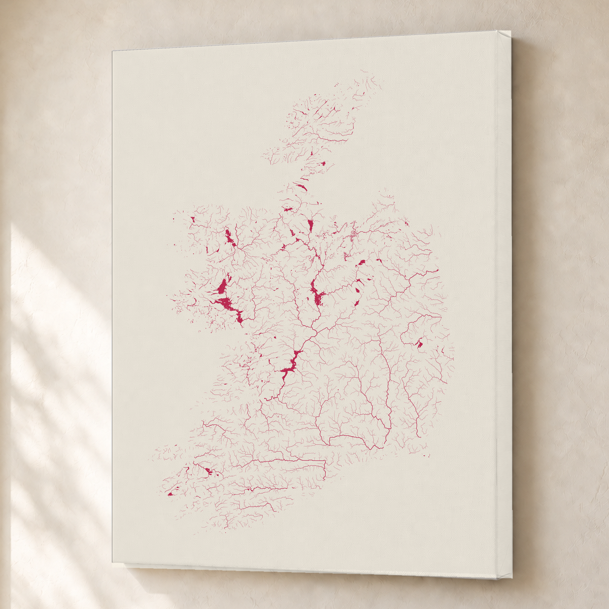 Beautiful Rivers — República da Irlanda — Risografia, Canvas · 45 × 60 cm, Sem margem