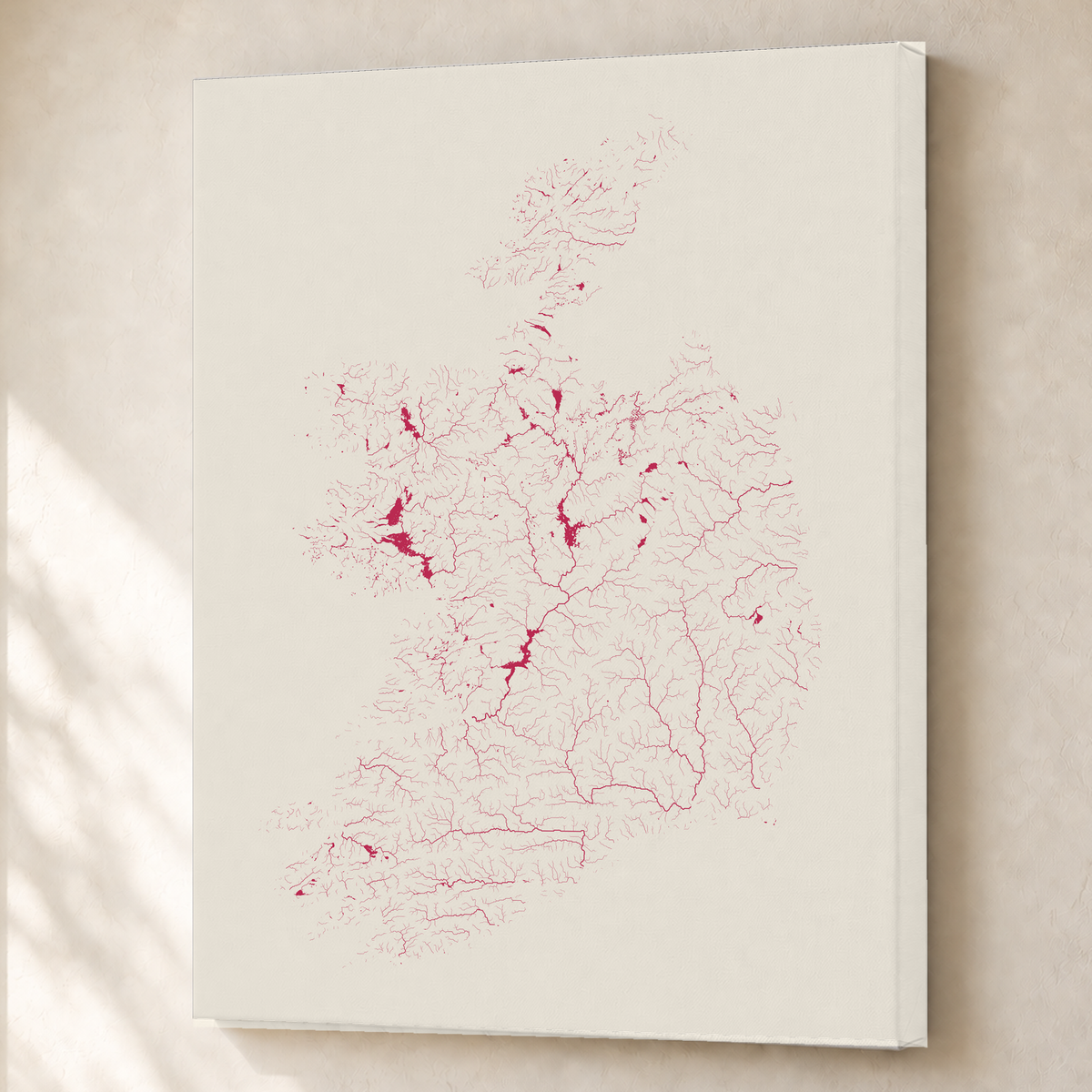 Beautiful Rivers — República da Irlanda — Risografia, Canvas · 60 × 80 cm, Sem margem