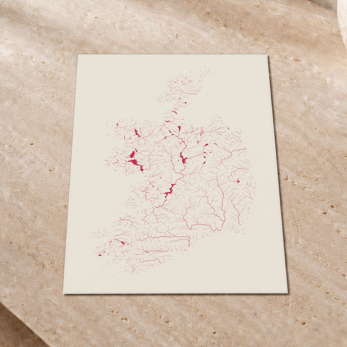Beautiful Rivers — República da Irlanda — Risografia, Impressão fine art · 30 × 40 cm, Sem margem