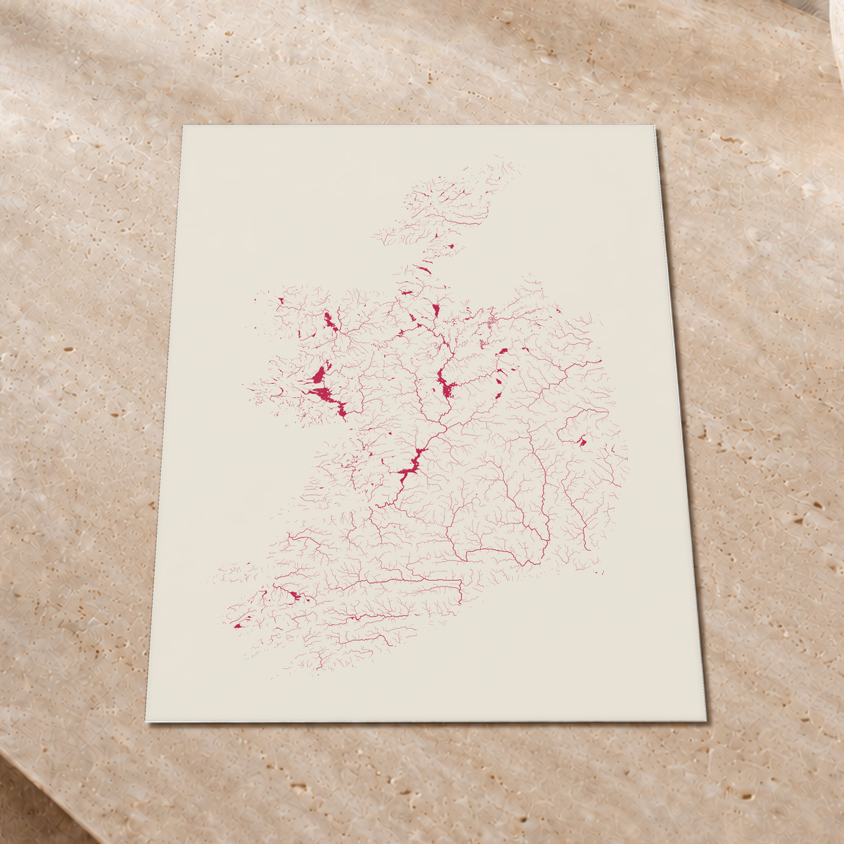 Beautiful Rivers — República da Irlanda — Risografia, Impressão fine art · 45 × 60 cm, Sem margem