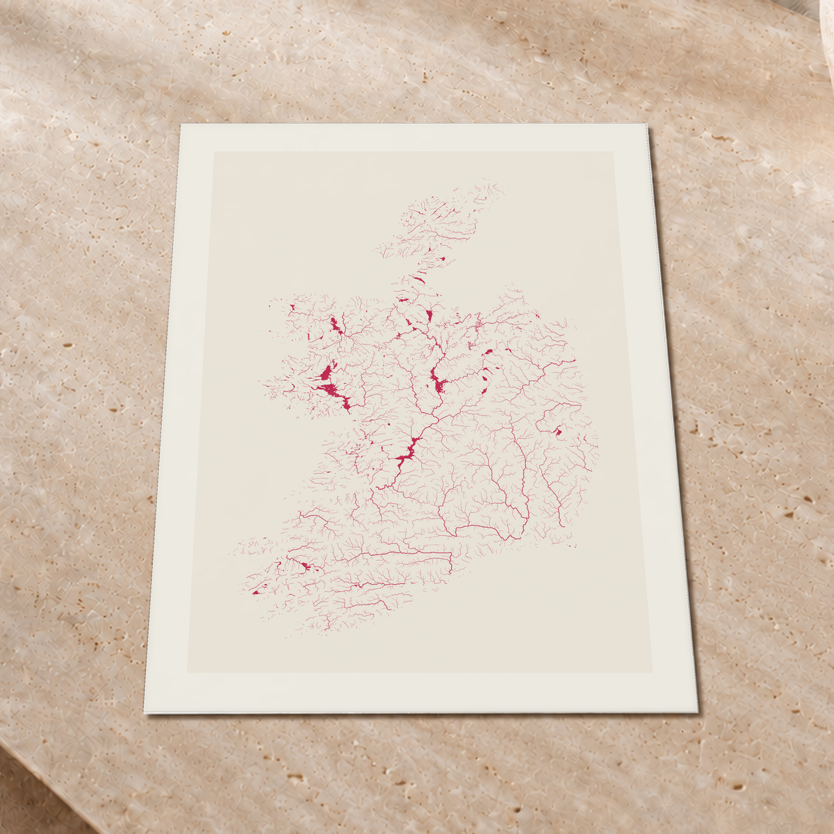 Beautiful Rivers — República da Irlanda — Risografia, Impressão fine art · 45 × 60 cm, Margem branca