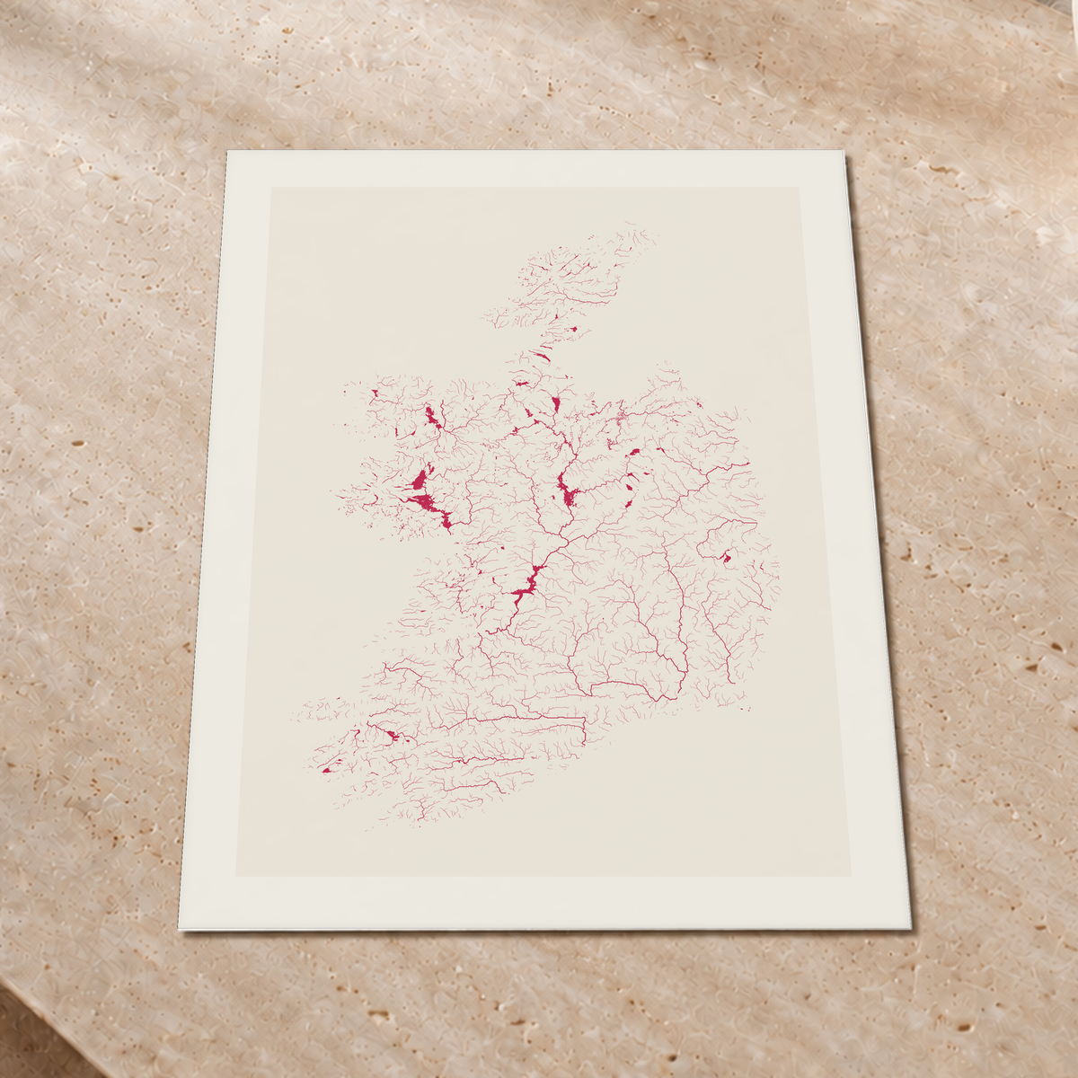 Beautiful Rivers — República da Irlanda — Risografia, Impressão fine art · 60 × 80 cm, Margem branca