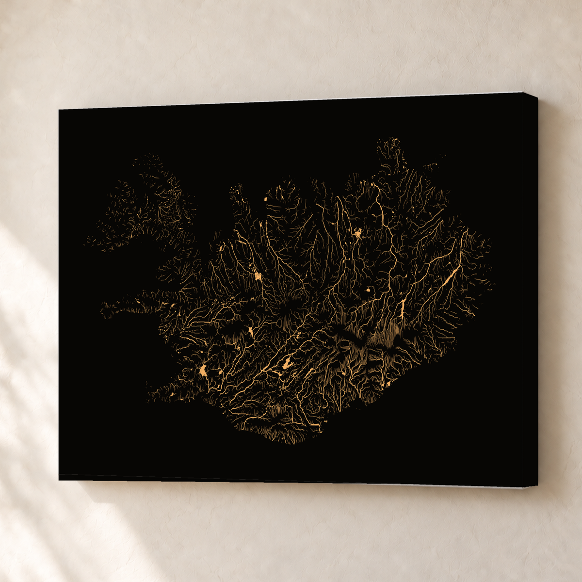 Beautiful Rivers — Islândia — Cobre, Canvas · 30 × 40 cm, Sem margem