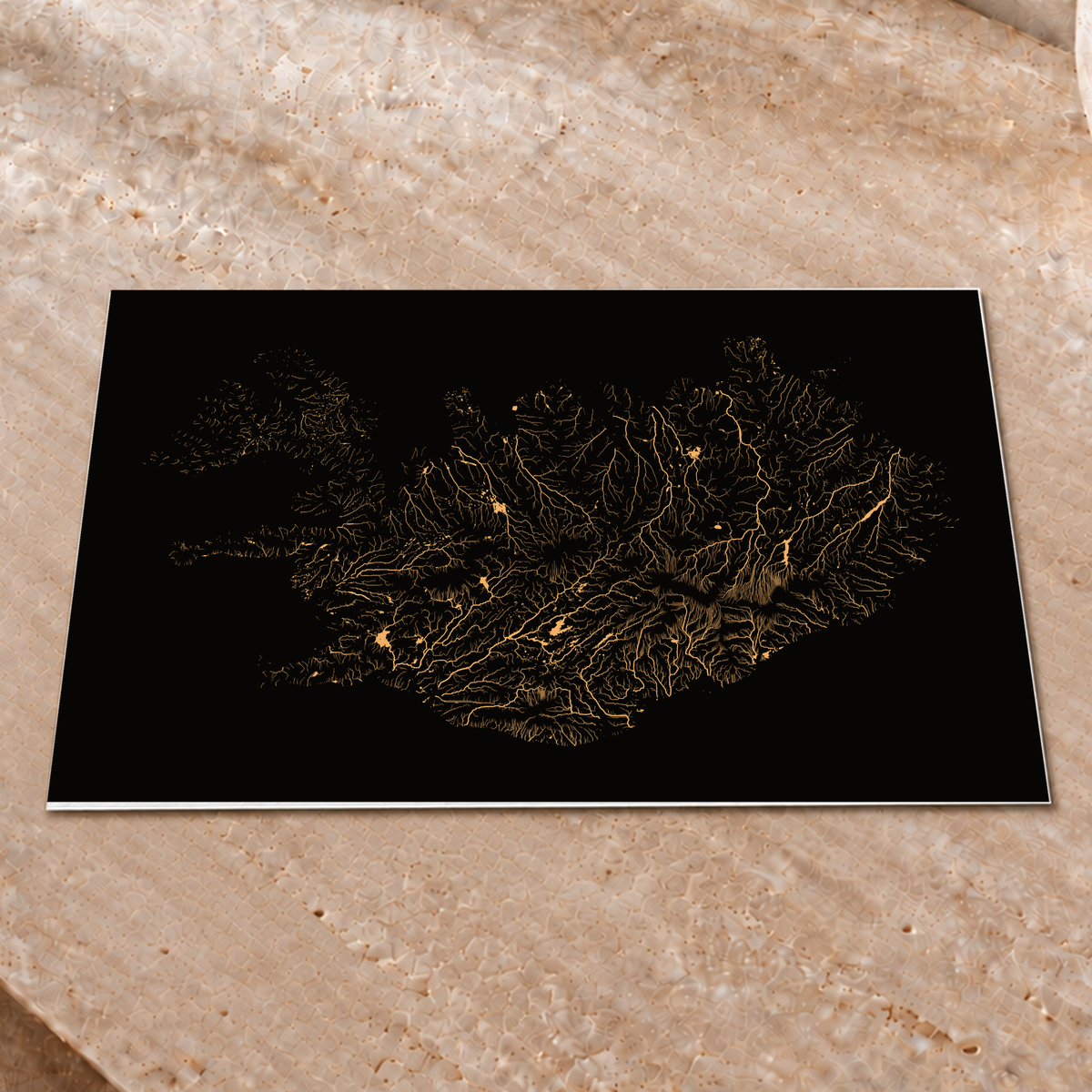 Beautiful Rivers — Islândia — Cobre, Impressão fine art · 30 × 40 cm, Sem margem