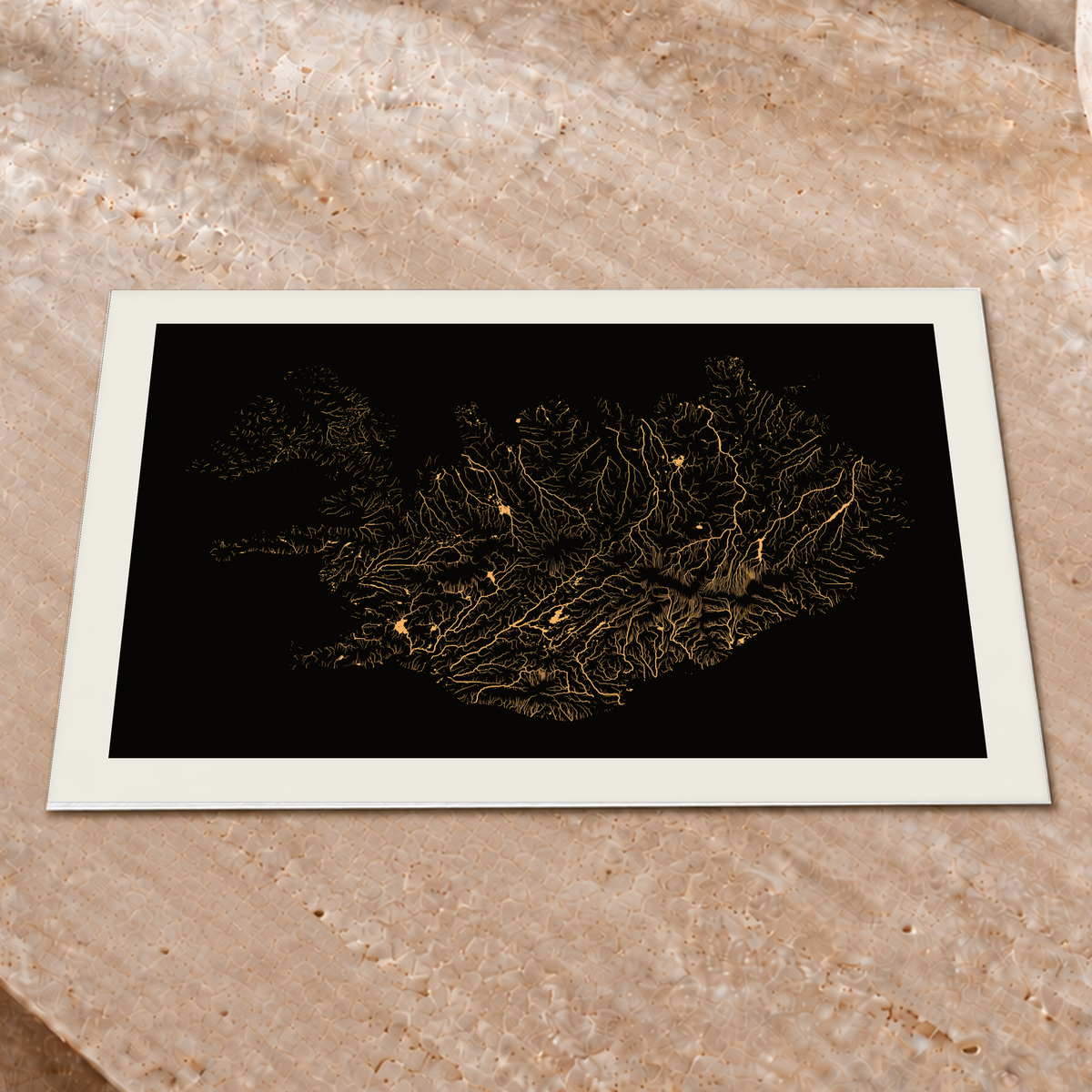 Beautiful Rivers — Islândia — Cobre, Impressão fine art · 30 × 40 cm, Margem branca