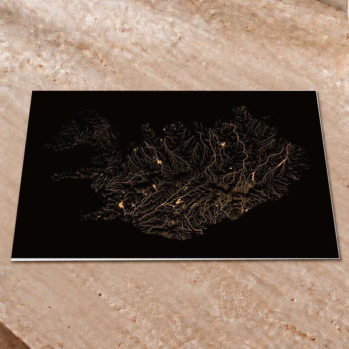 Beautiful Rivers — Islândia — Cobre, Impressão fine art · 45 × 60 cm, Sem margem