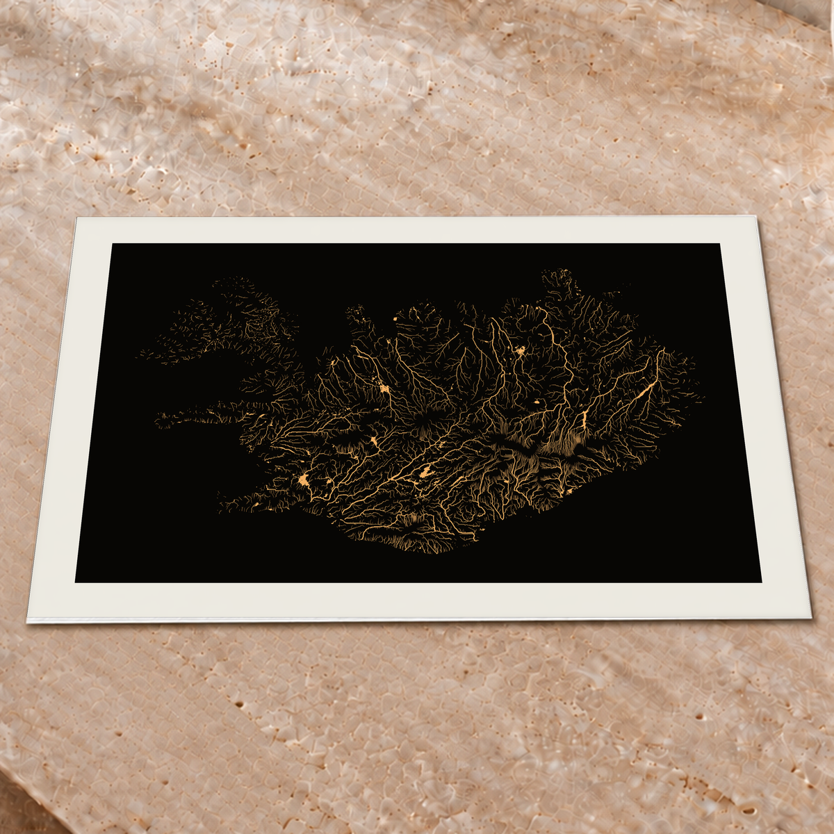 Beautiful Rivers — Islândia — Cobre, Impressão fine art · 45 × 60 cm, Margem branca