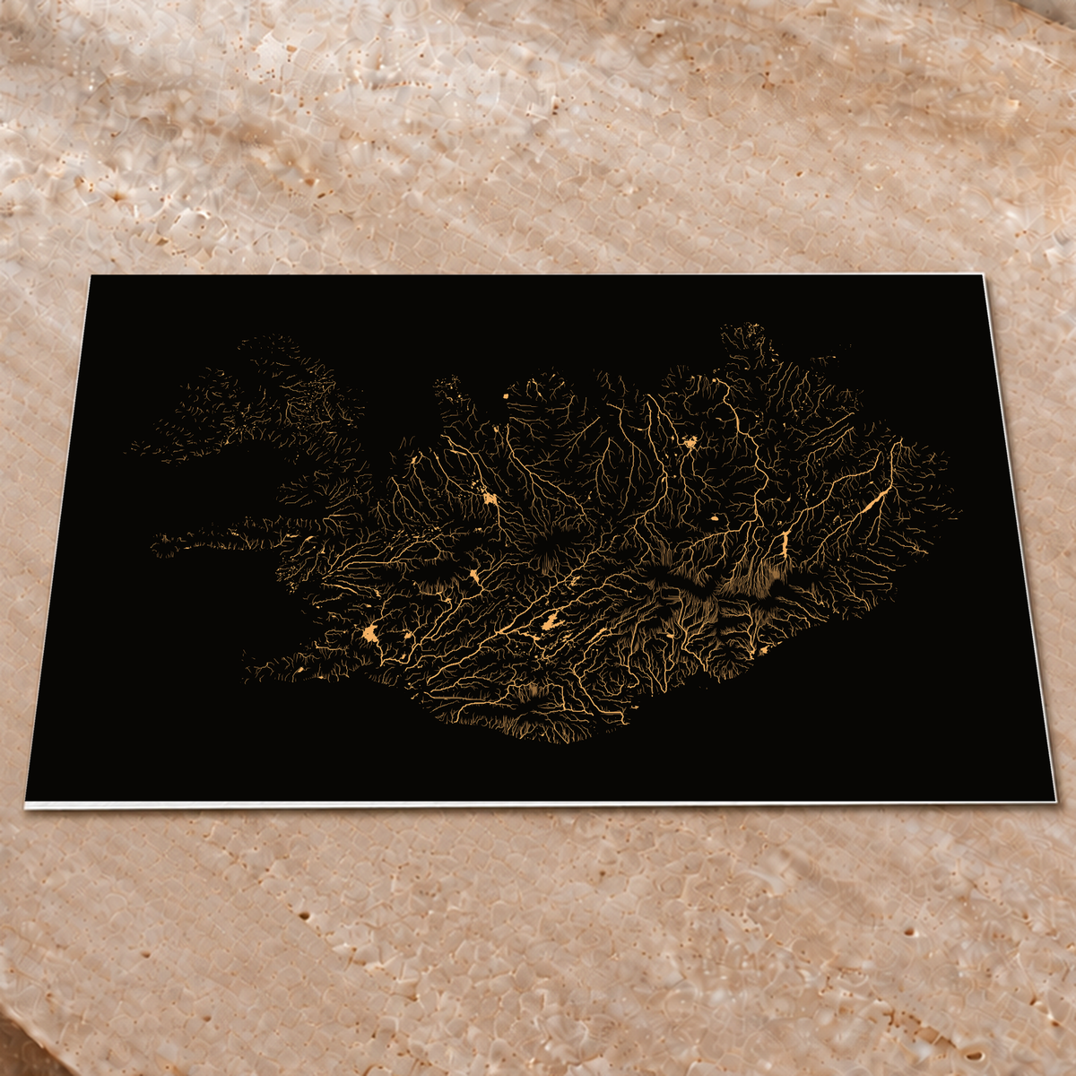 Beautiful Rivers — Islândia — Cobre, Impressão fine art · 60 × 80 cm, Sem margem