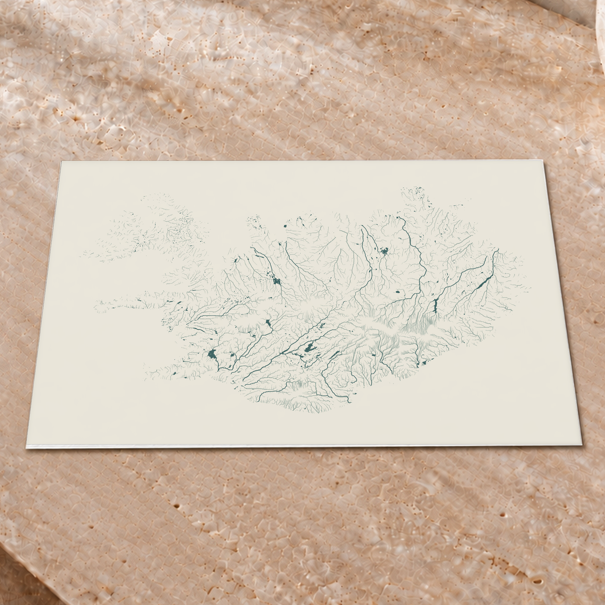 Beautiful Rivers — Islândia — Natural e luminosa, Impressão fine art · 30 × 40 cm, Sem margem