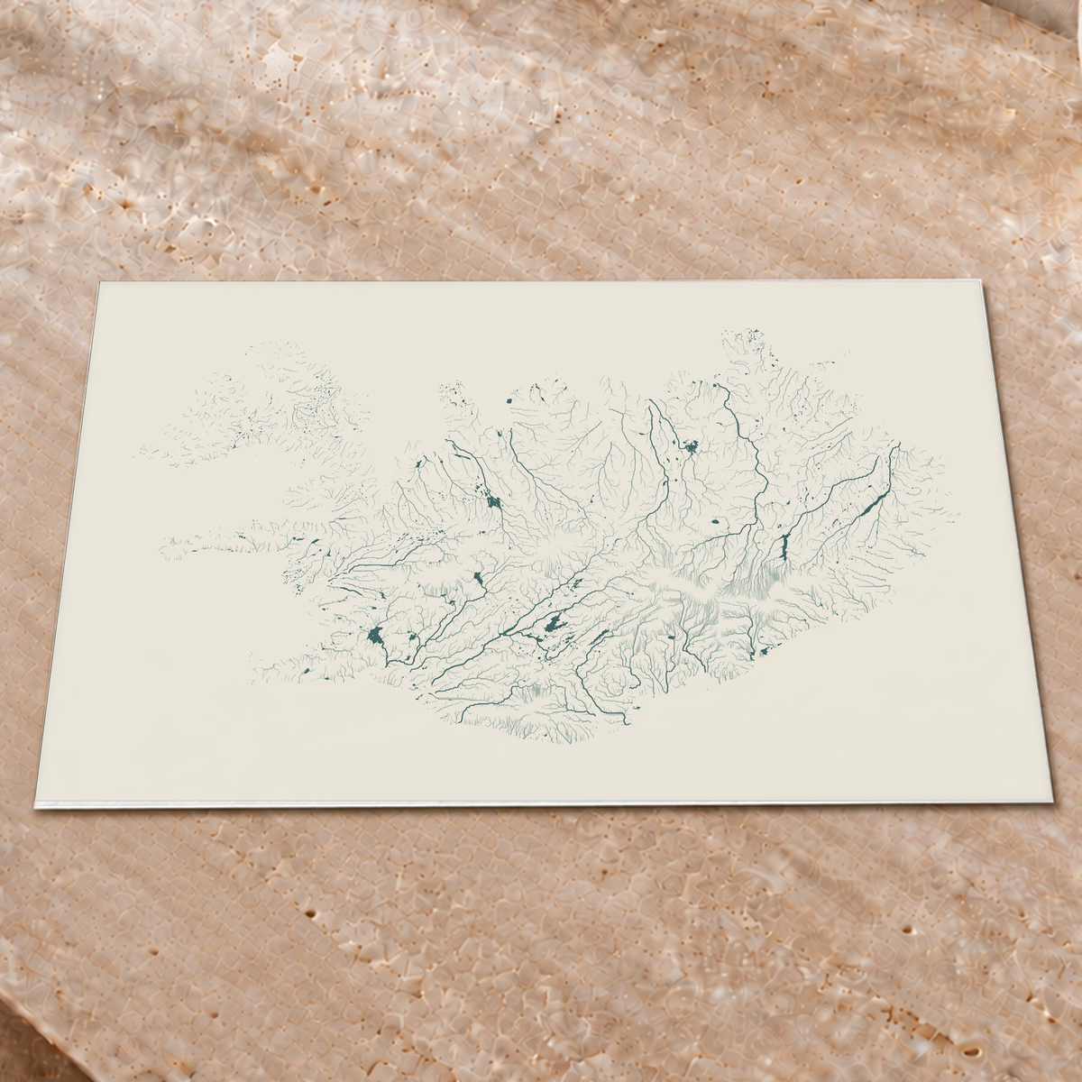 Beautiful Rivers — Islândia — Natural e luminosa, Impressão fine art · 45 × 60 cm, Sem margem