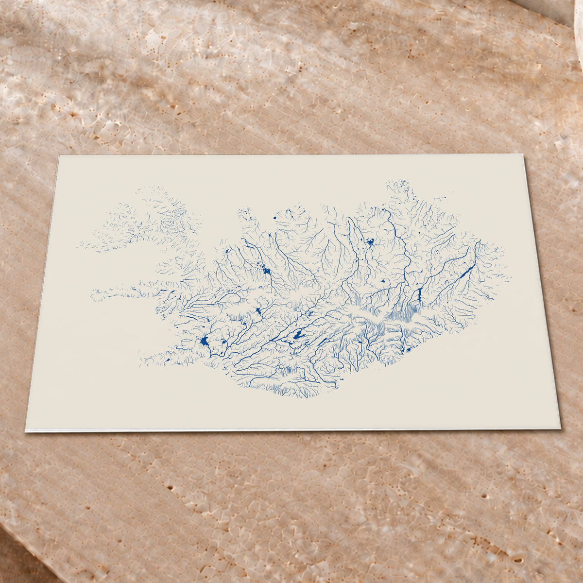 Beautiful Rivers — Islândia — Risografia, Impressão fine art · 30 × 40 cm, Sem margem
