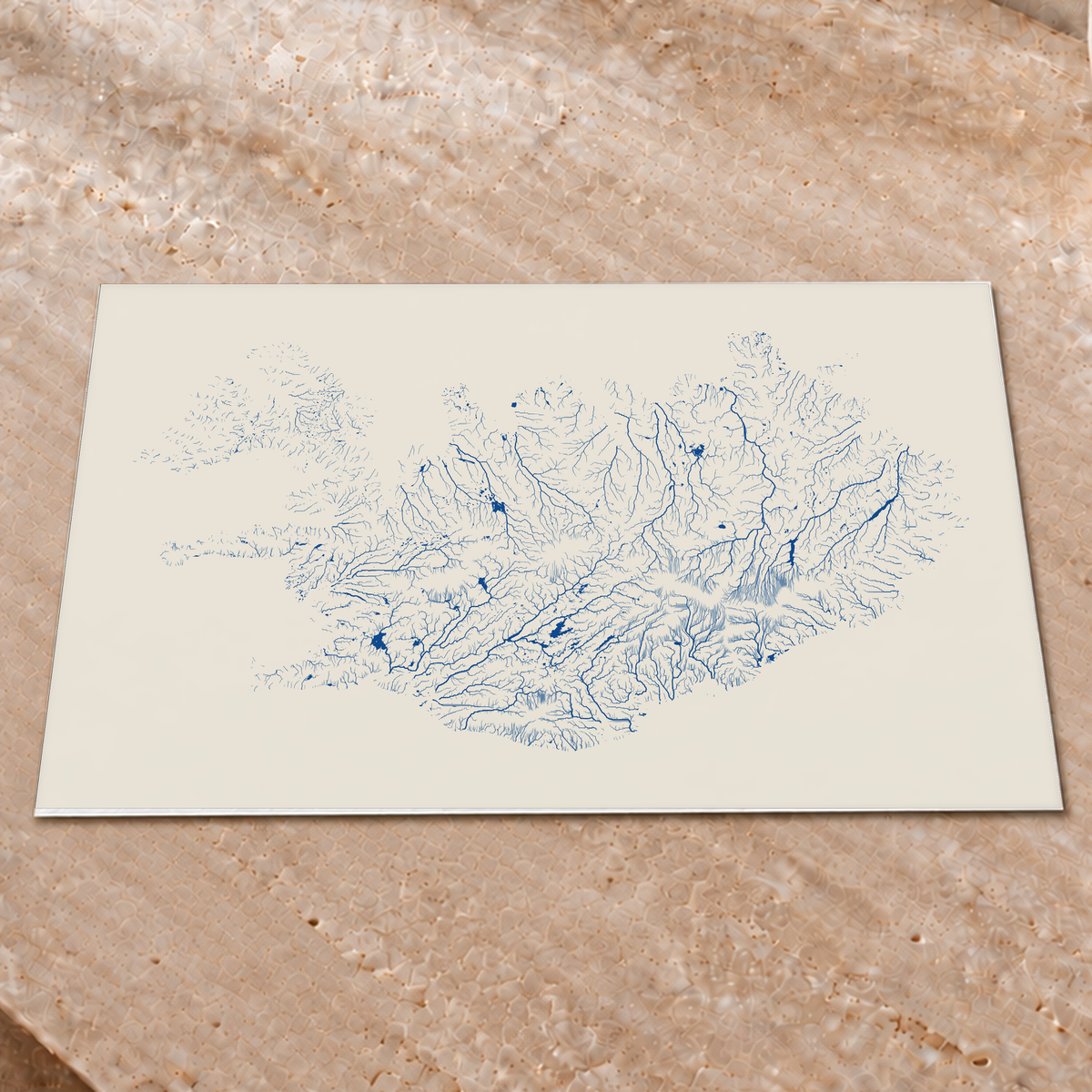 Beautiful Rivers — Islândia — Risografia, Impressão fine art · 45 × 60 cm, Sem margem