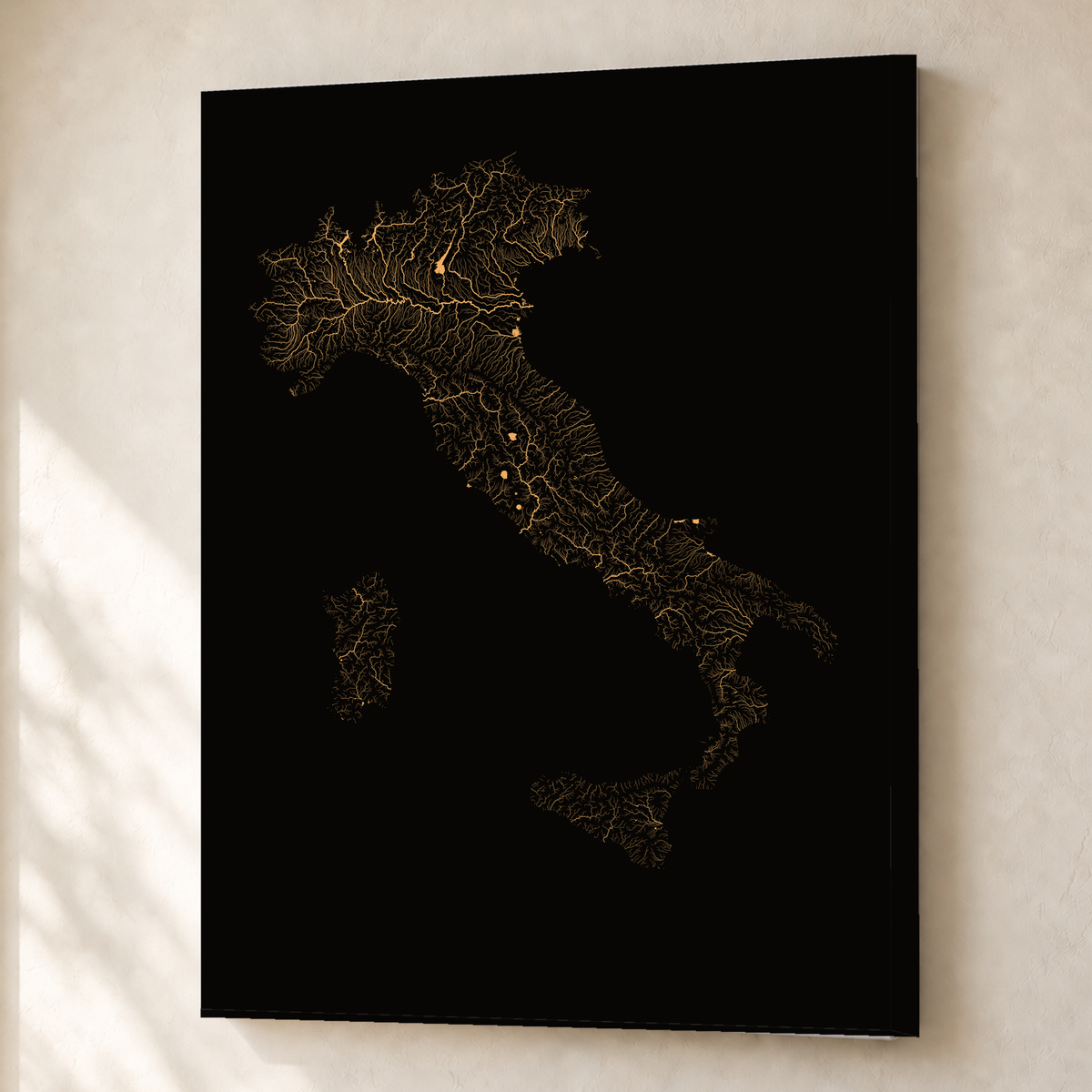 Beautiful Rivers — Itália — Cobre, Canvas · 45 × 60 cm, Sem margem