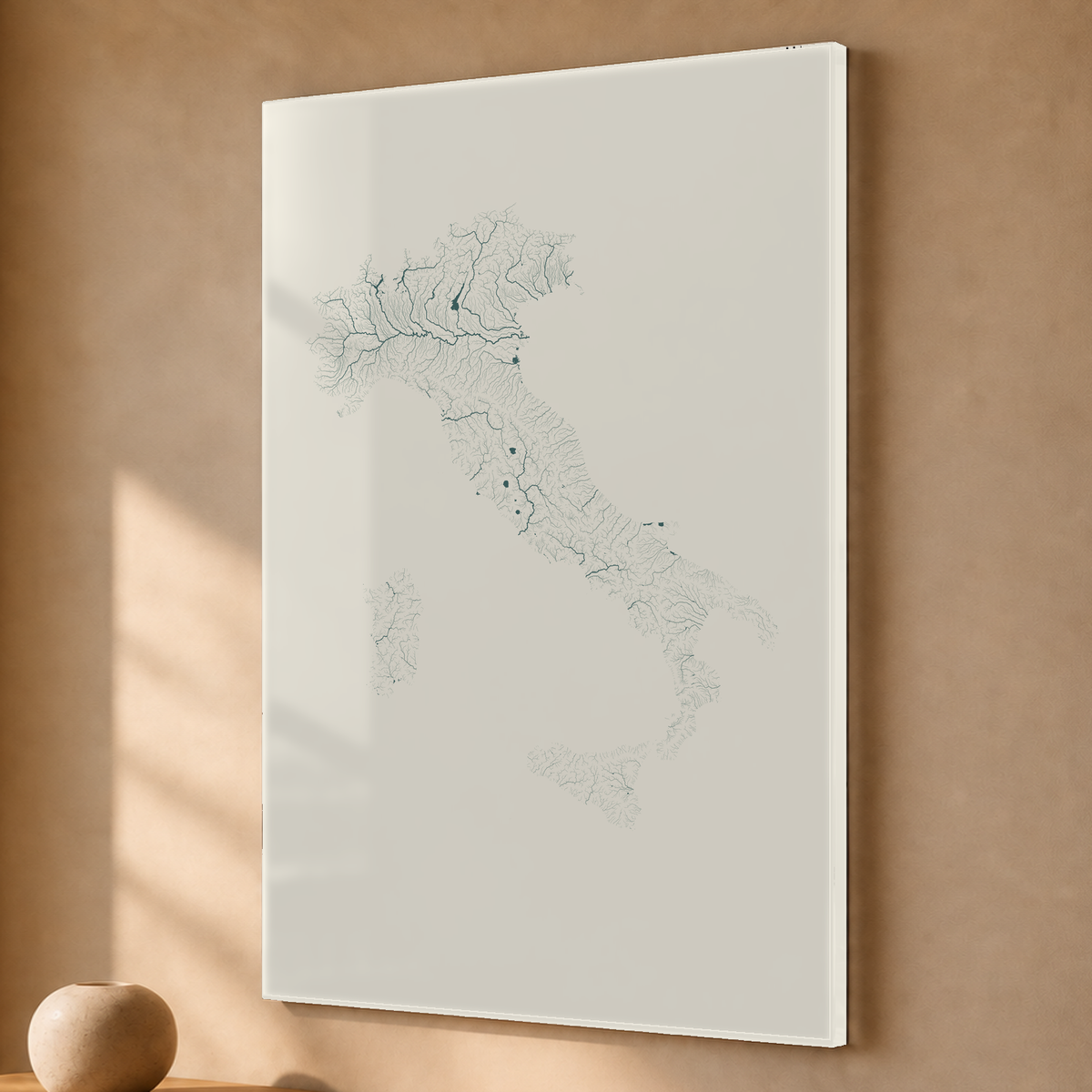 Beautiful Rivers — Itália — Natural e luminosa, Acrílico · 40 × 60 cm, Sem margem