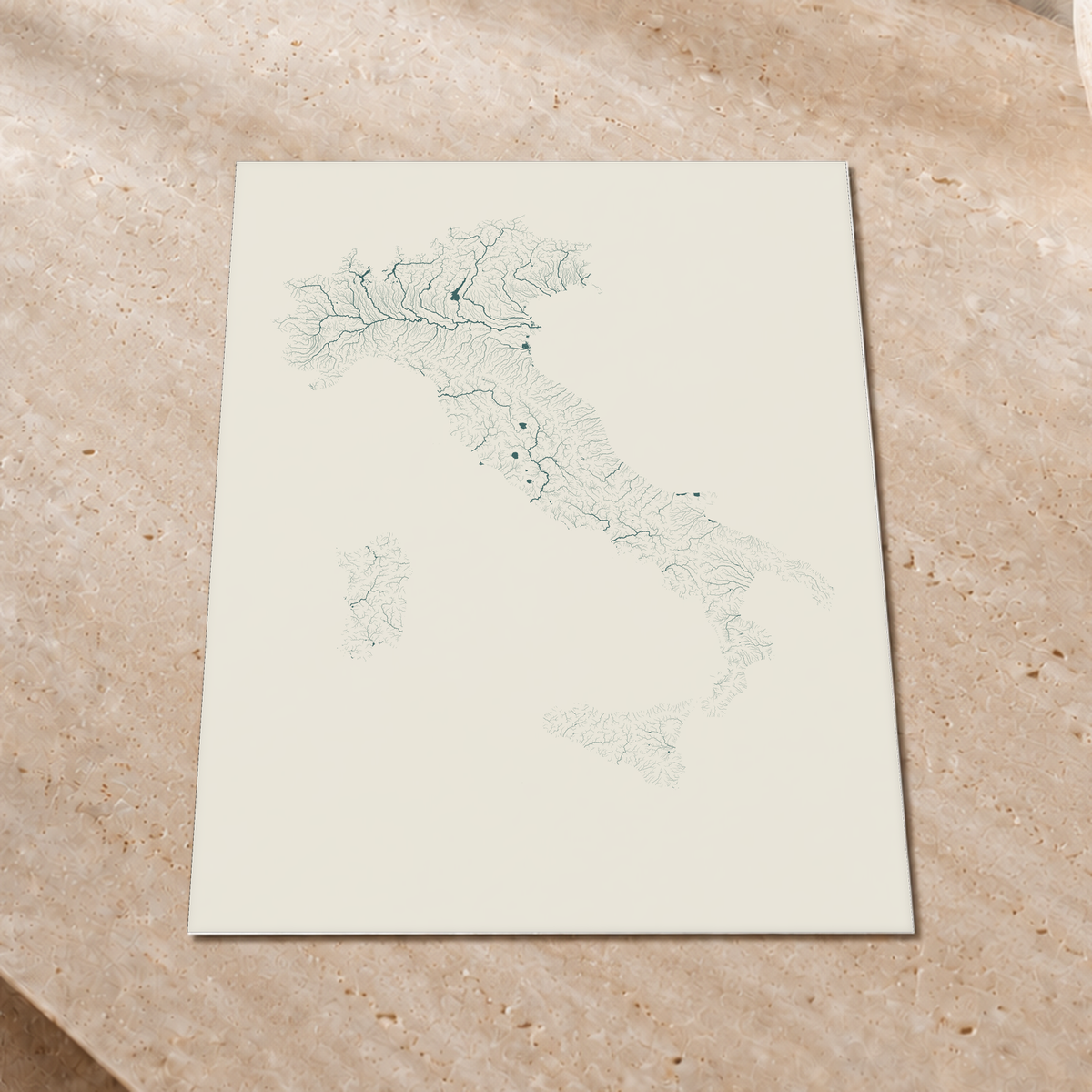 Beautiful Rivers — Itália — Natural e luminosa, Impressão fine art · 45 × 60 cm, Sem margem