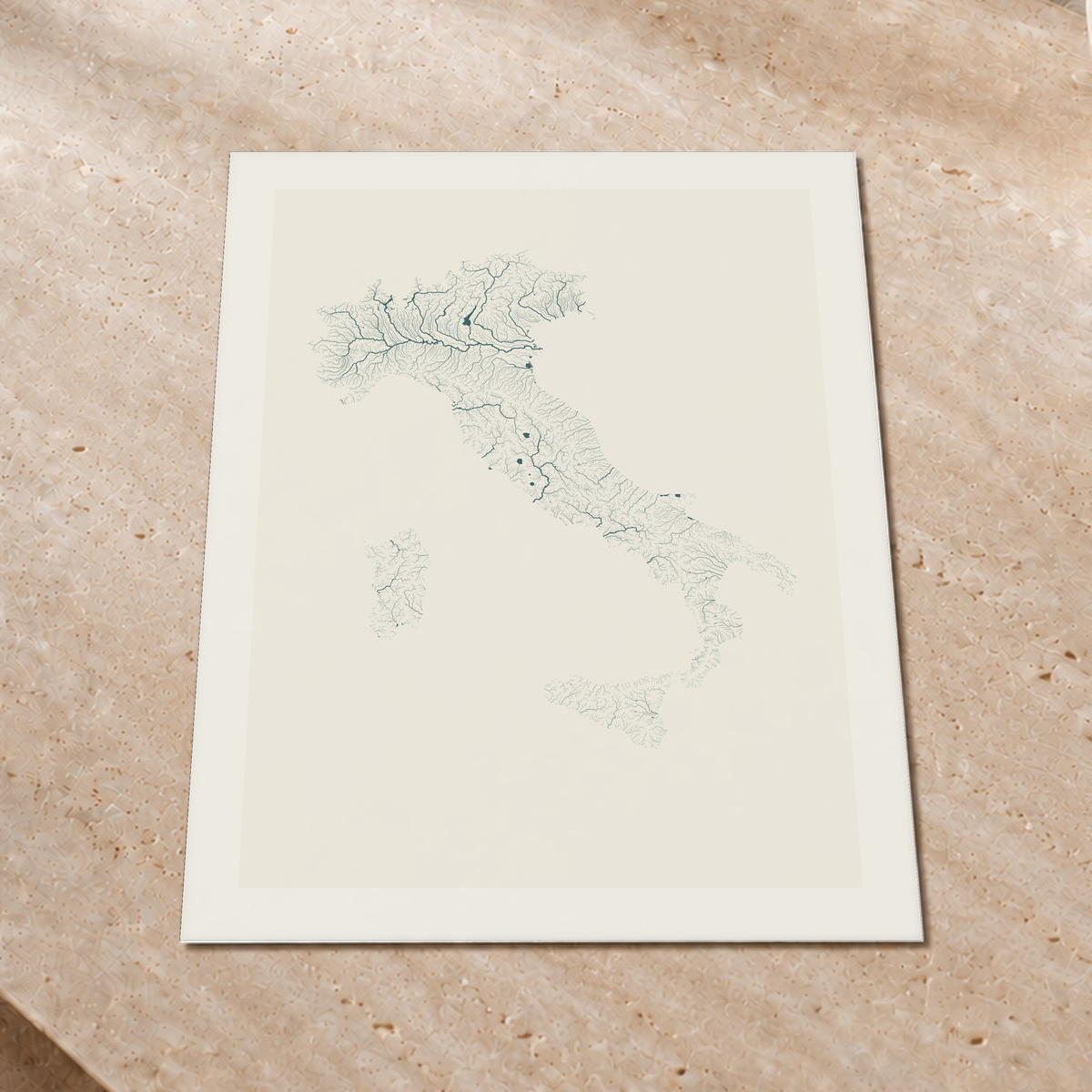 Beautiful Rivers — Itália — Natural e luminosa, Impressão fine art · 60 × 80 cm, Margem branca