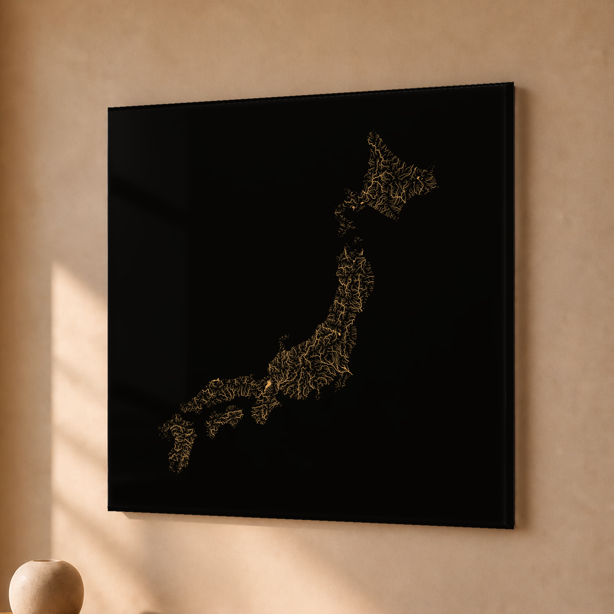 Beautiful Rivers — Japão — Cobre, Acrílico · 30 × 30 cm, Sem margem