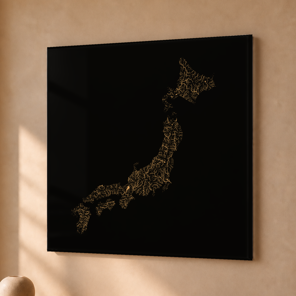 Beautiful Rivers — Japão — Cobre, Acrílico · 76 × 76 cm, Sem margem