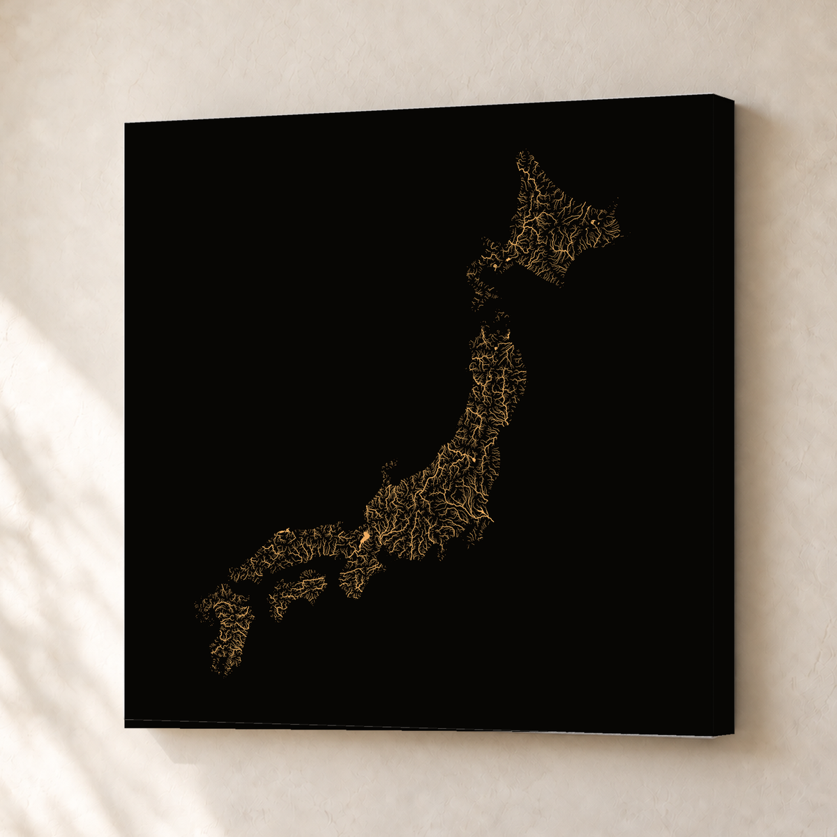 Beautiful Rivers — Japão — Cobre, Canvas · 30 × 30 cm, Sem margem