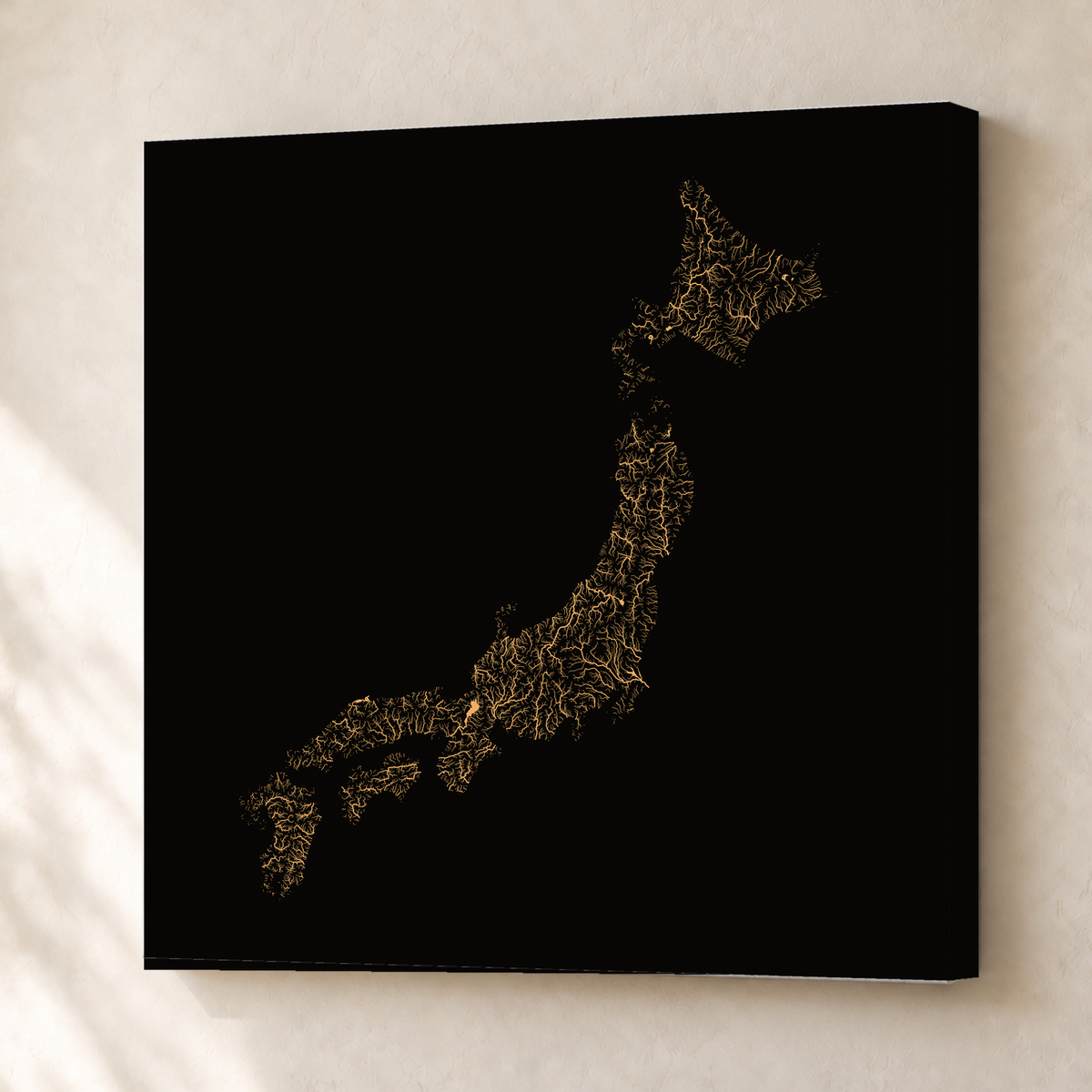 Beautiful Rivers — Japão — Cobre, Canvas · 76 × 76 cm, Sem margem
