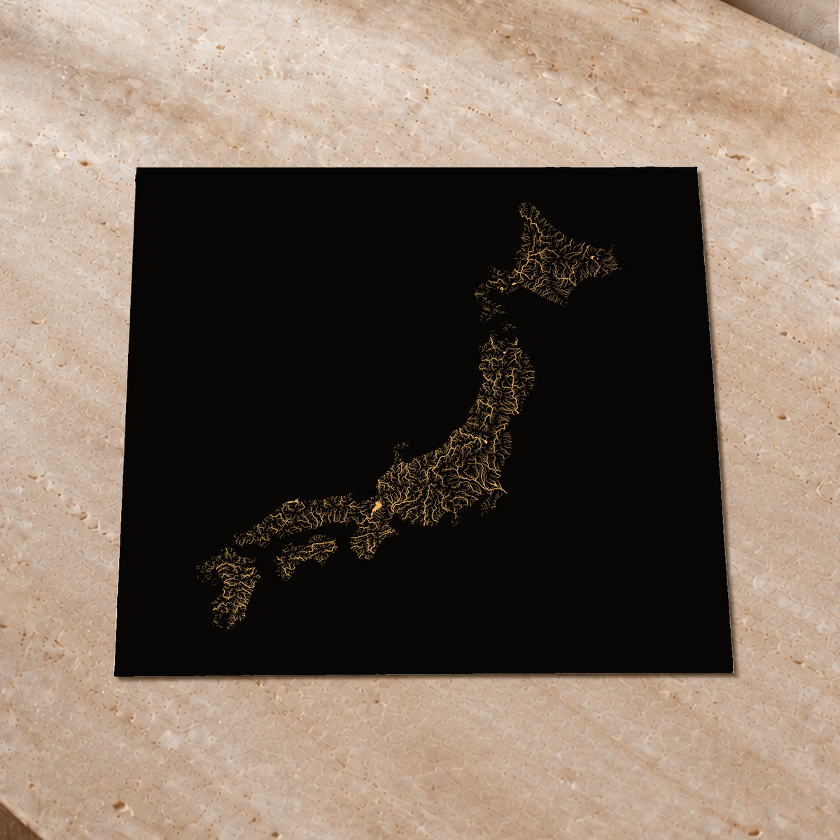 Beautiful Rivers — Japão — Cobre, Impressão fine art · 50 × 50 cm, Sem margem