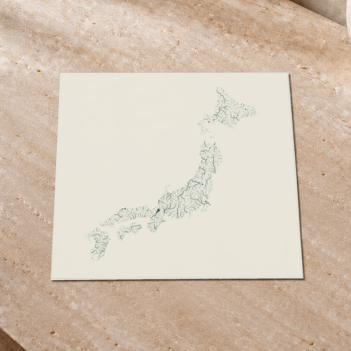 Beautiful Rivers — Japão — Natural e luminosa, Impressão fine art · 30 × 30 cm, Sem margem