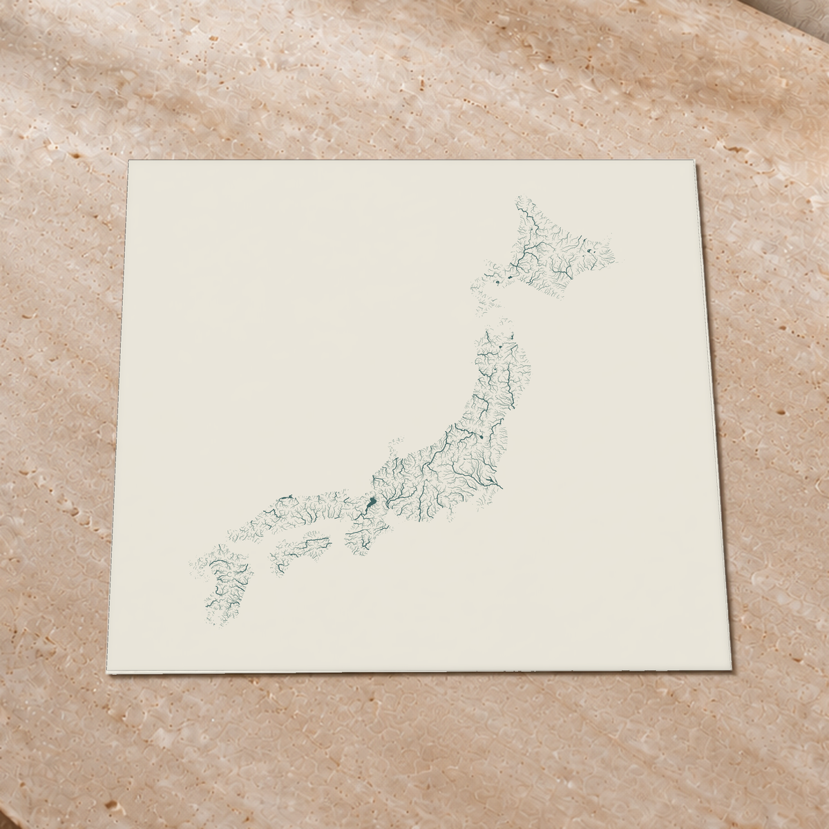 Beautiful Rivers — Japão — Natural e luminosa, Impressão fine art · 76 × 76 cm, Sem margem