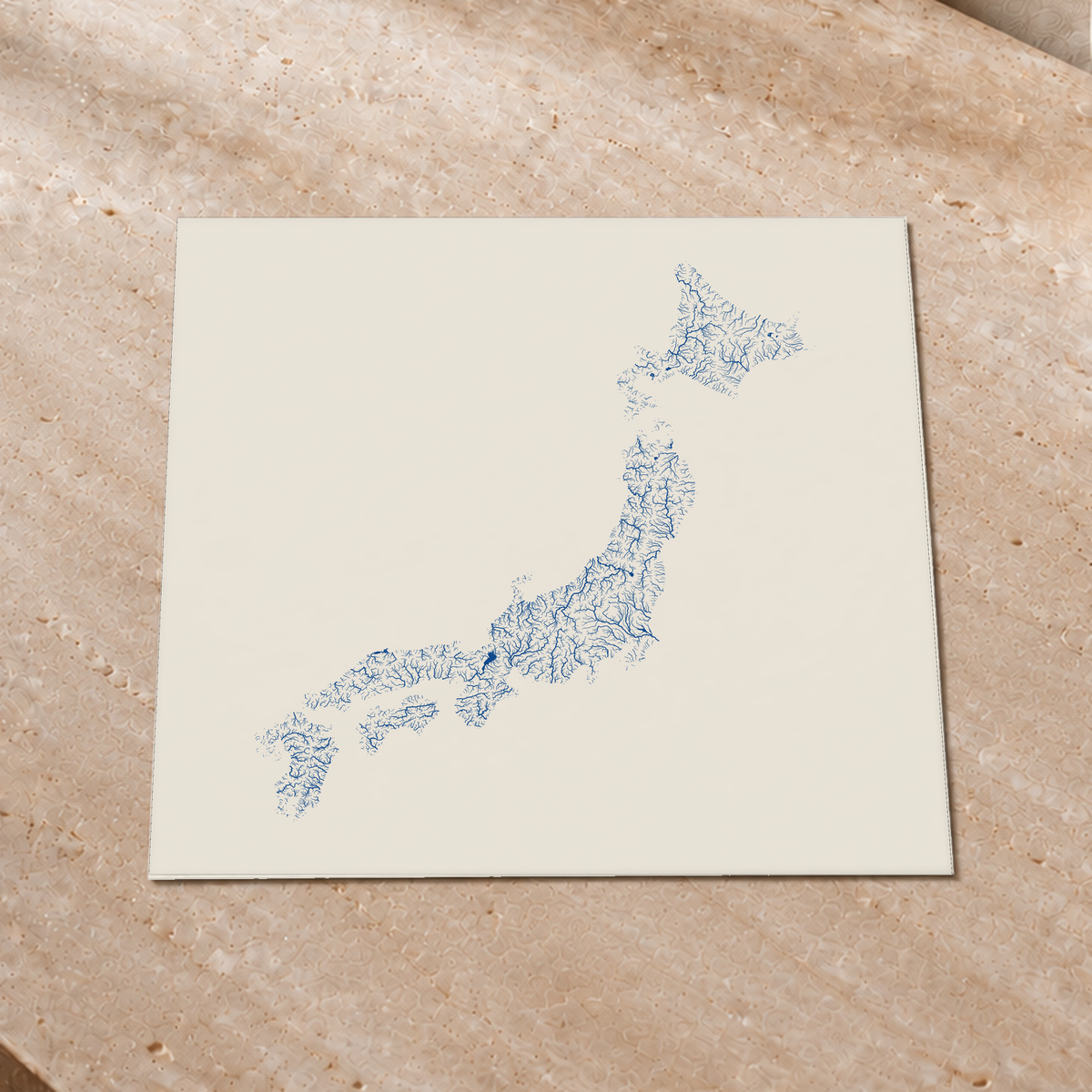 Beautiful Rivers — Japão — Risografia, Impressão fine art · 50 × 50 cm, Sem margem