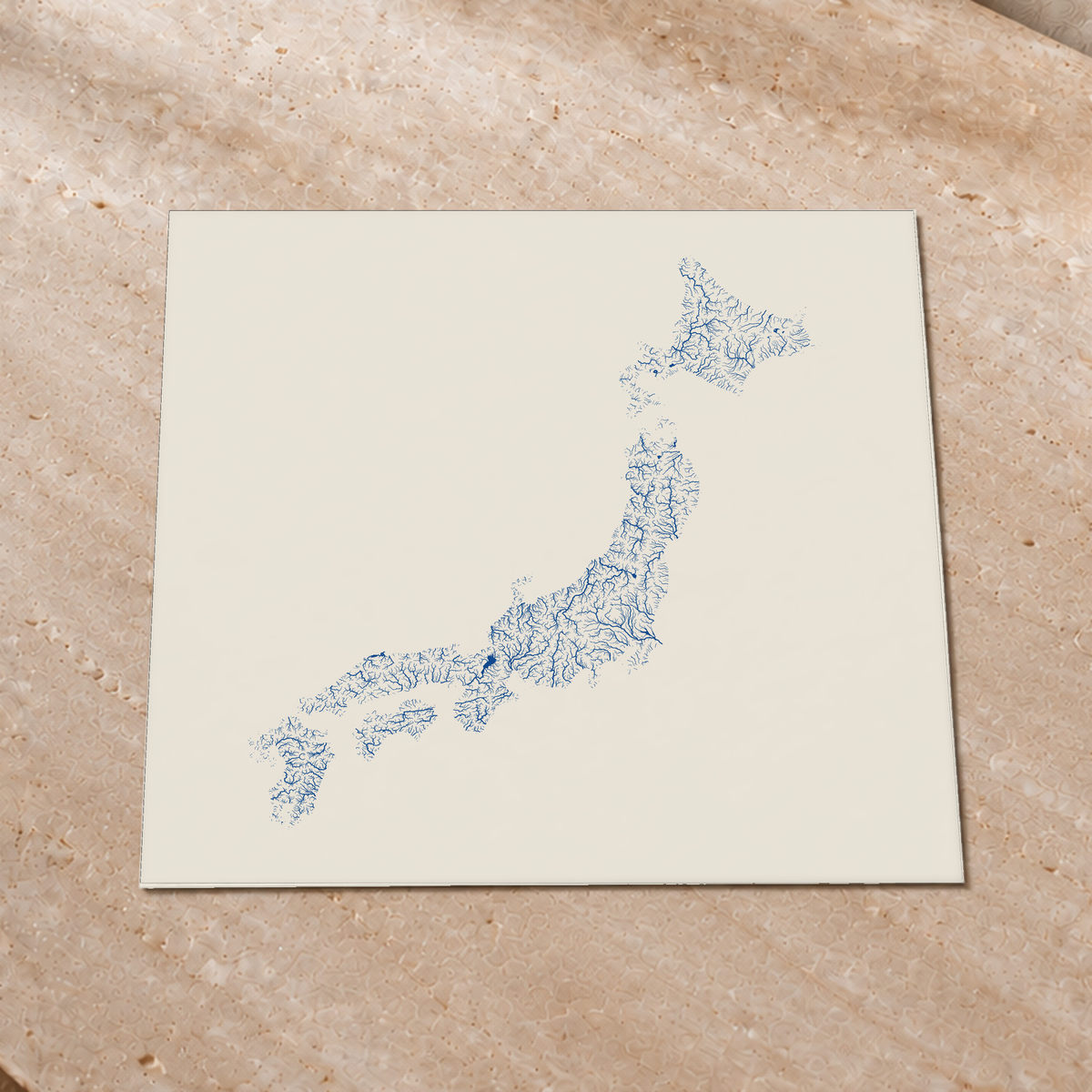 Beautiful Rivers — Japão — Risografia, Impressão fine art · 76 × 76 cm, Sem margem