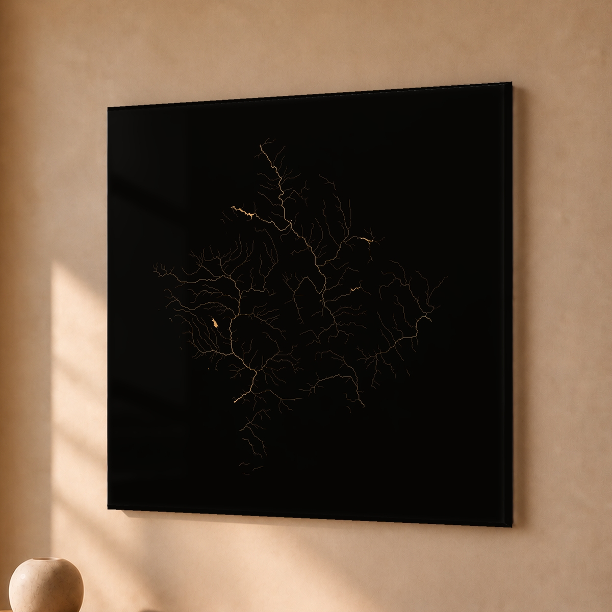Beautiful Rivers — Kosovo — Cobre, Acrílico · 30 × 30 cm, Sem margem