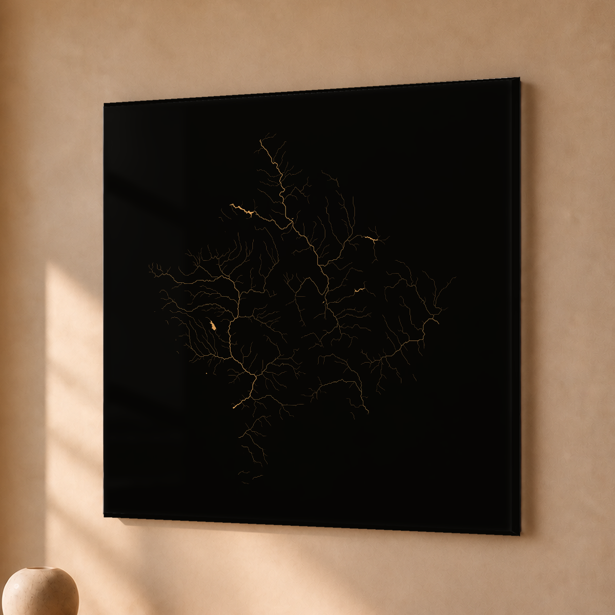 Beautiful Rivers — Kosovo — Cobre, Acrílico · 50 × 50 cm, Sem margem