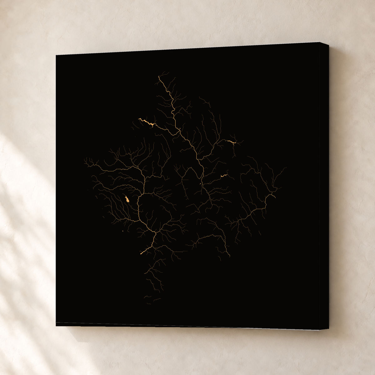 Beautiful Rivers — Kosovo — Cobre, Canvas · 30 × 30 cm, Sem margem