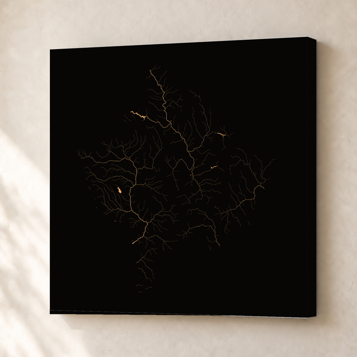 Beautiful Rivers — Kosovo — Cobre, Canvas · 50 × 50 cm, Sem margem