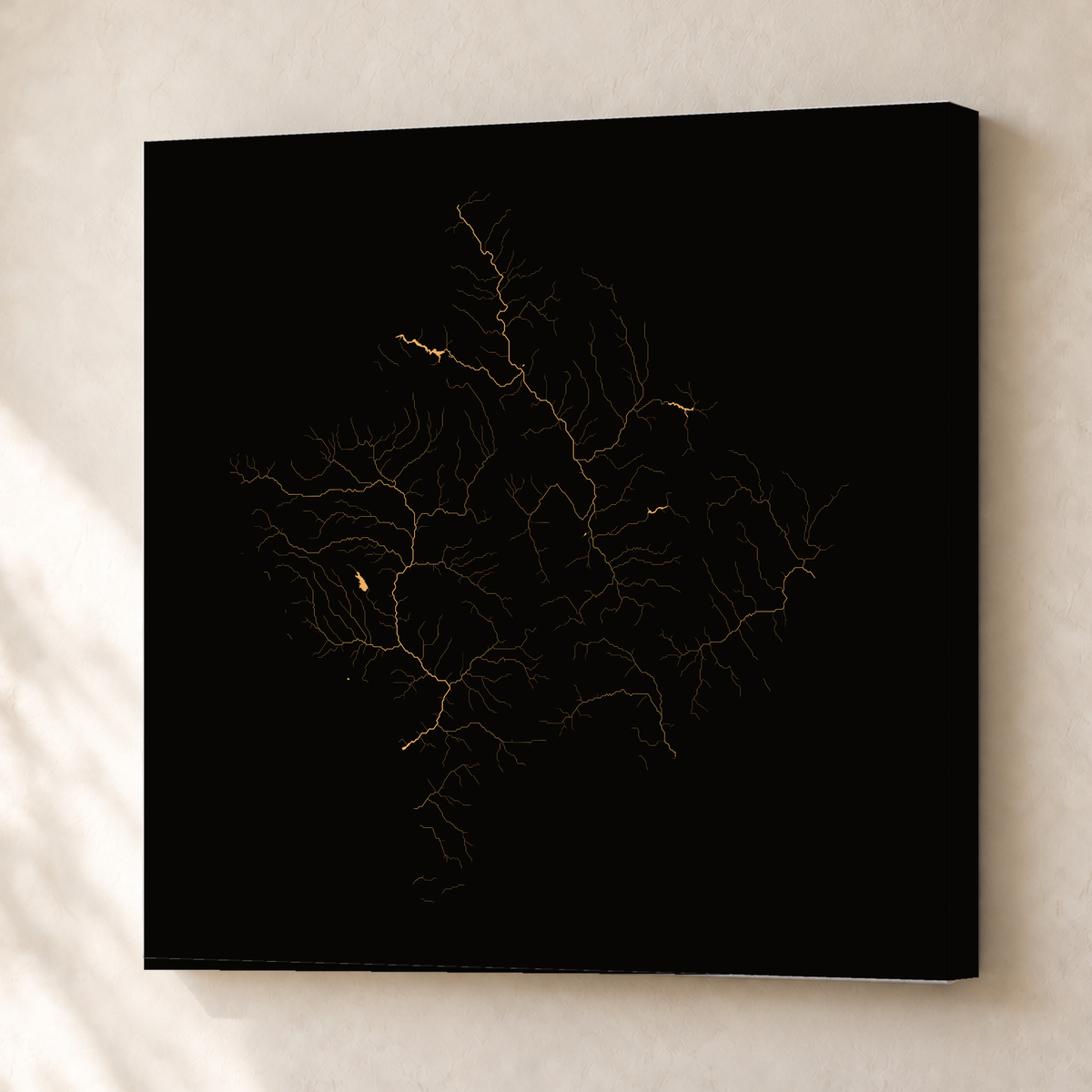 Beautiful Rivers — Kosovo — Cobre, Canvas · 76 × 76 cm, Sem margem
