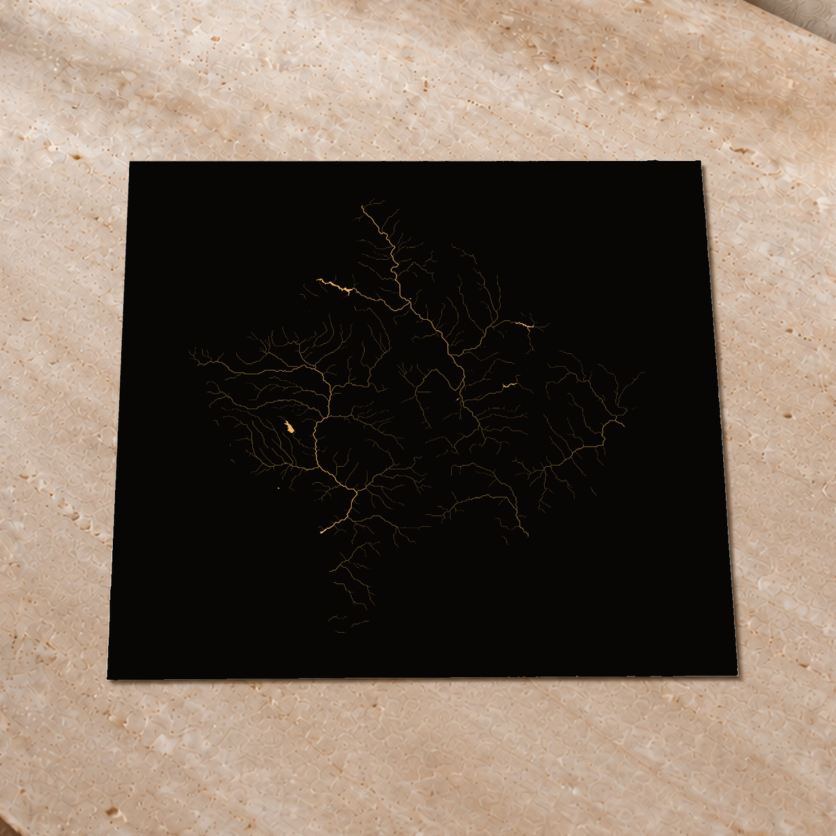 Beautiful Rivers — Kosovo — Cobre, Impressão fine art · 76 × 76 cm, Sem margem