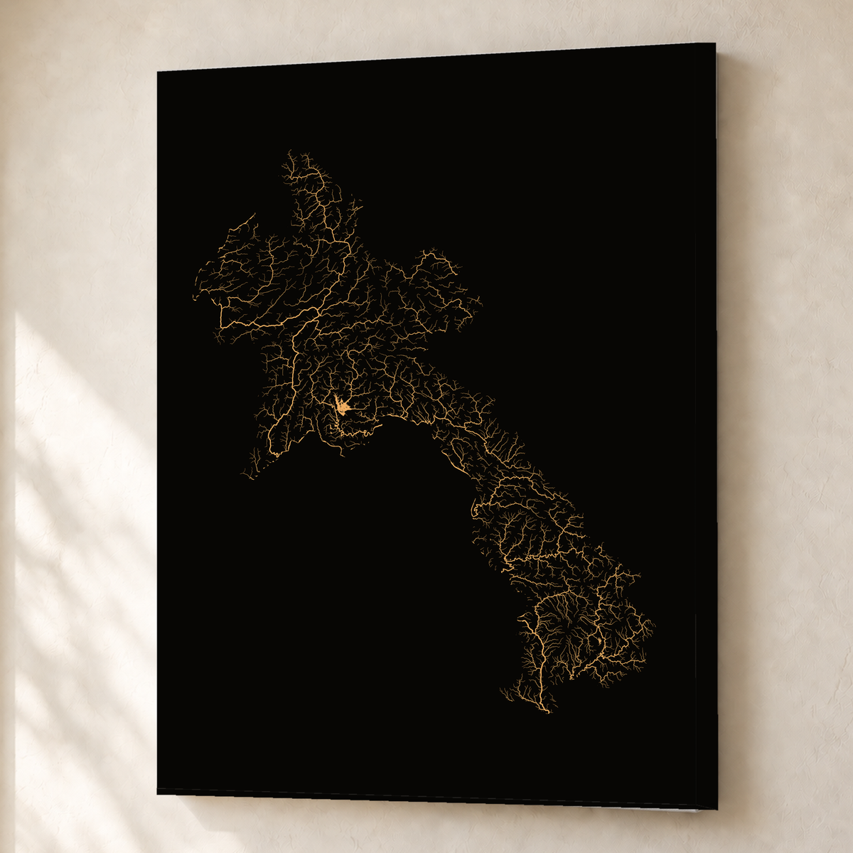Beautiful Rivers — Laos — Cobre, Canvas · 45 × 60 cm, Sem margem