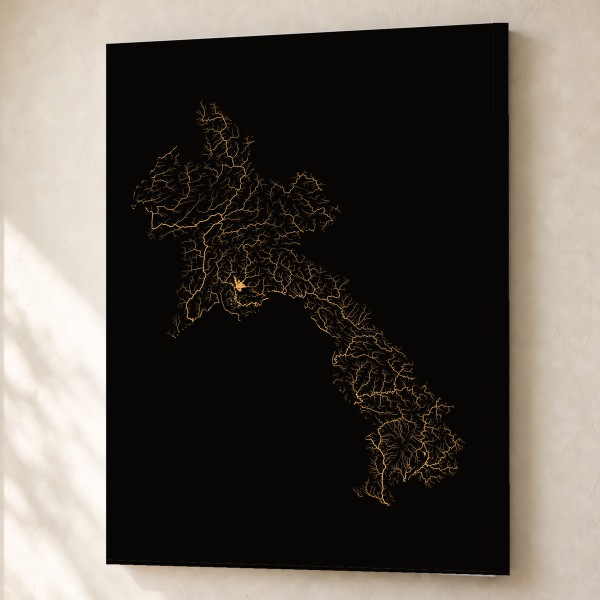 Beautiful Rivers — Laos — Cobre, Canvas · 60 × 80 cm, Sem margem