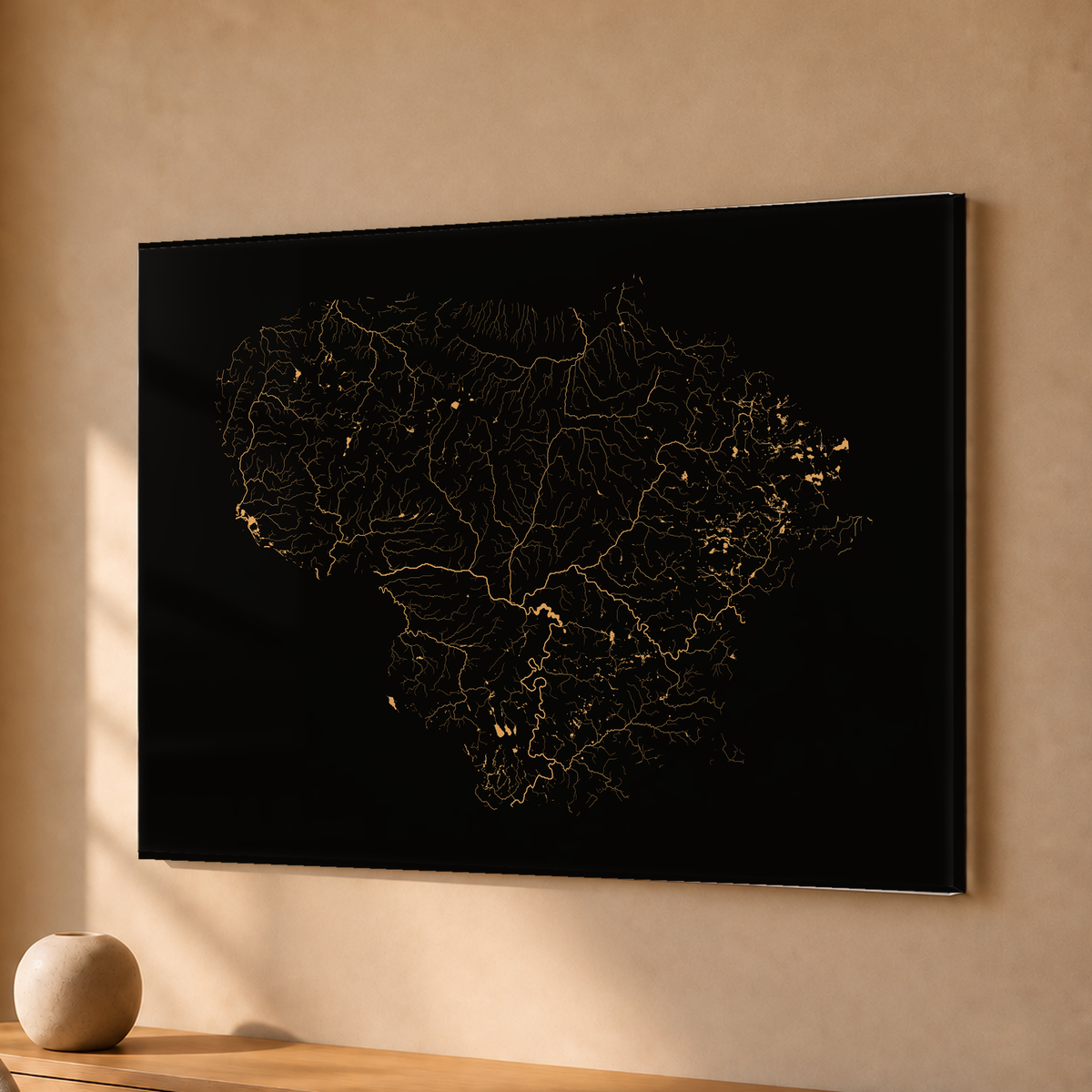Beautiful Rivers — Lituânia — Cobre, Acrílico · 30 × 40 cm, Sem margem