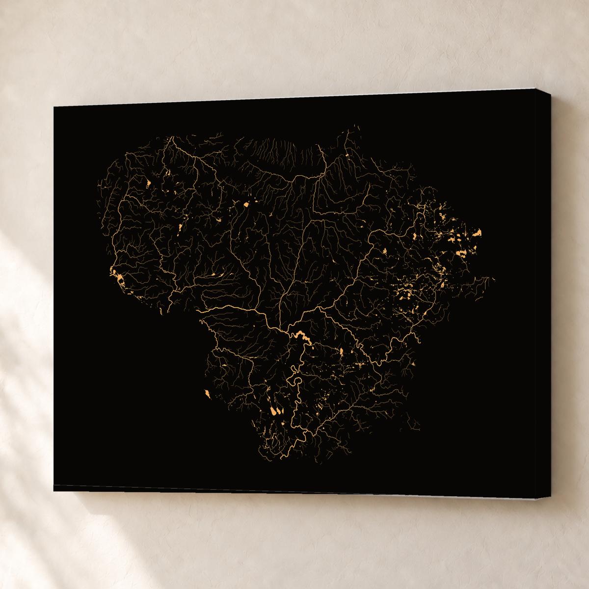 Beautiful Rivers — Lituânia — Cobre, Canvas · 45 × 60 cm, Sem margem