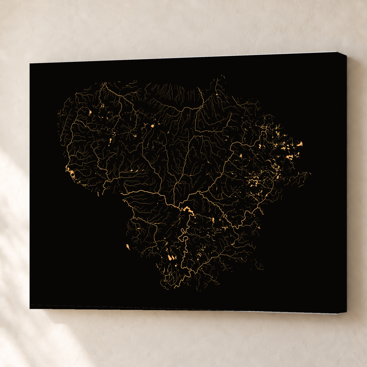 Beautiful Rivers — Lituânia — Cobre, Canvas · 60 × 80 cm, Sem margem