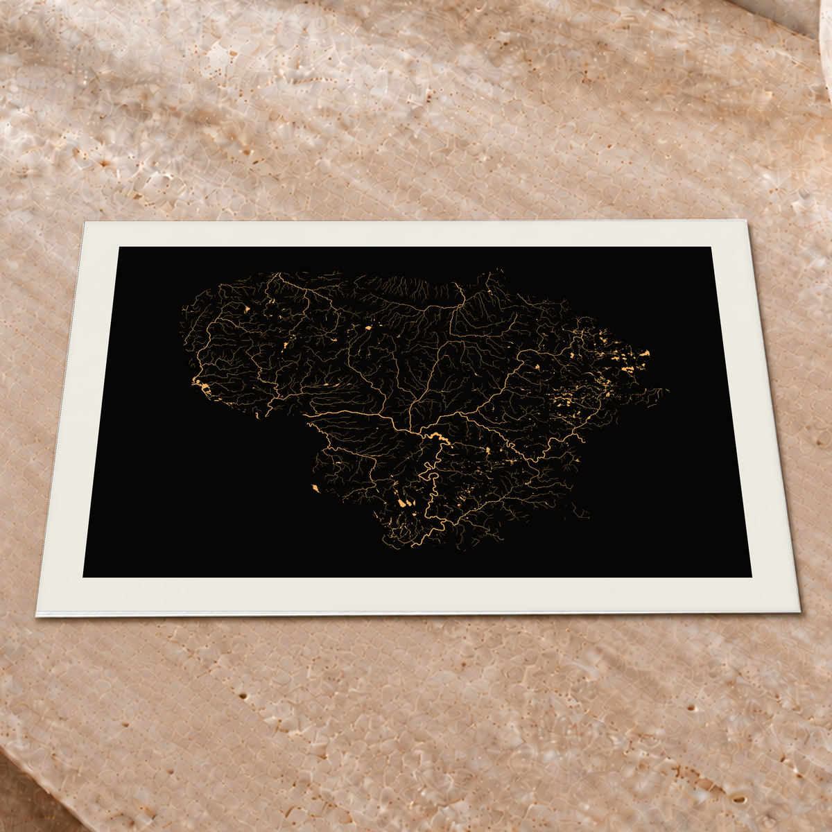 Beautiful Rivers — Lituânia — Cobre, Impressão fine art · 30 × 40 cm, Margem branca