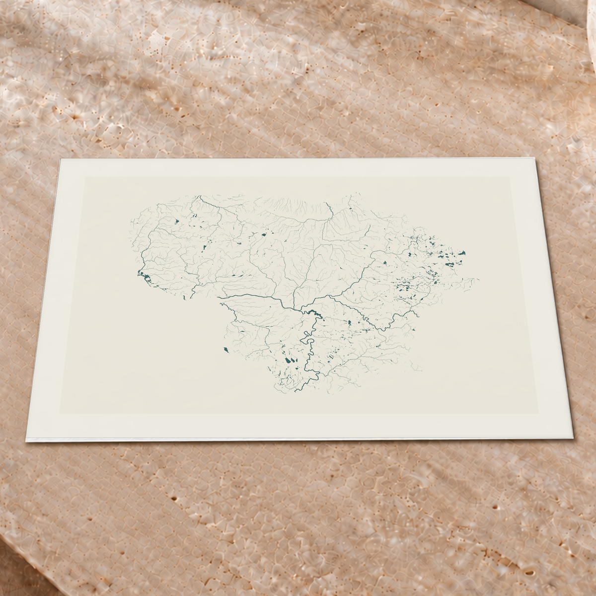 Beautiful Rivers — Lituânia — Natural e luminosa, Impressão fine art · 30 × 40 cm, Margem branca