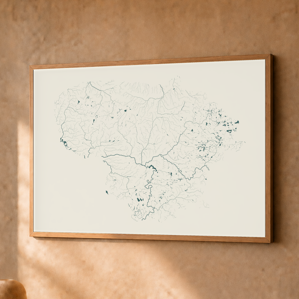 Beautiful Rivers — Lituânia — Natural e luminosa, Fine art emoldurado · 30 × 40 cm, Natural · Sem margem