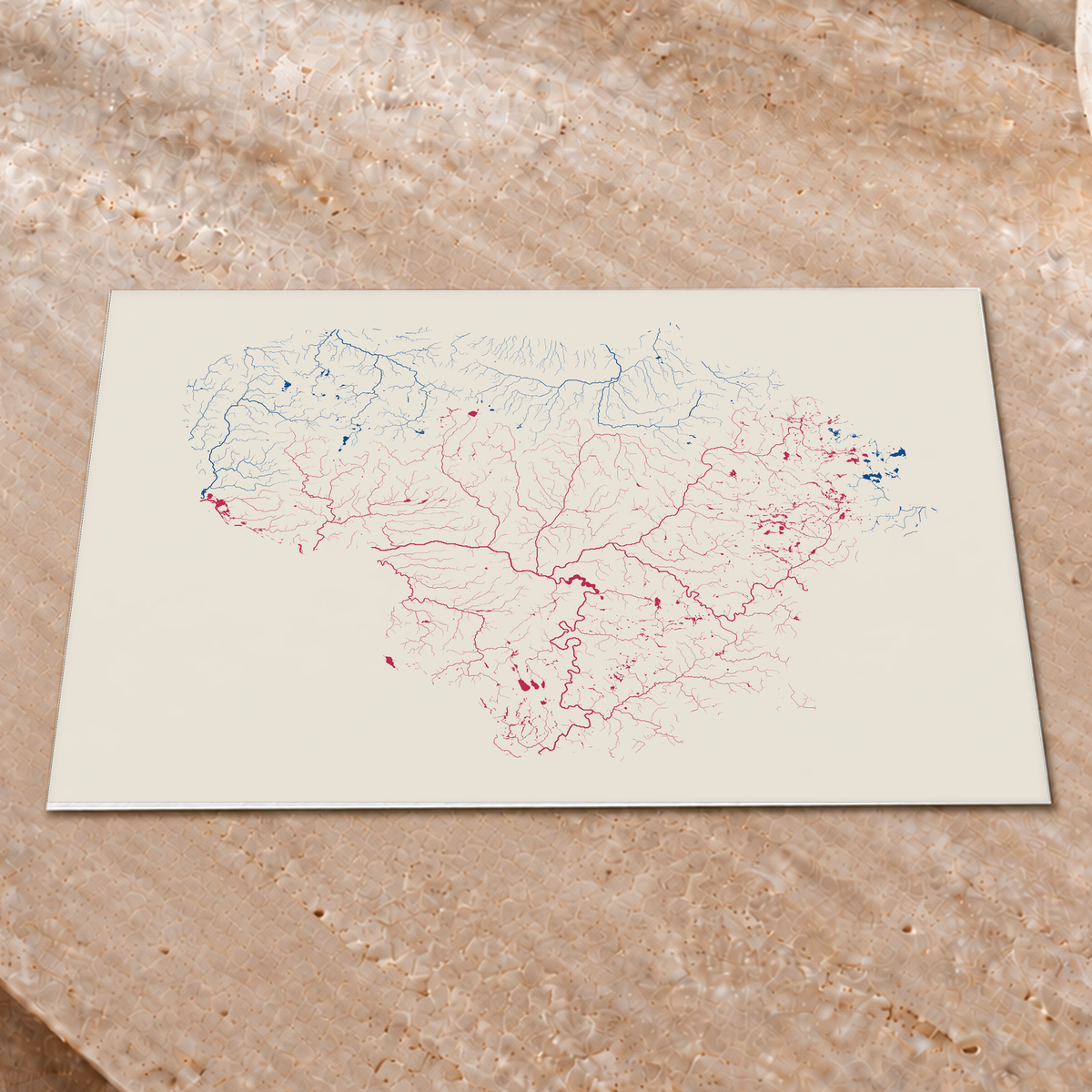 Beautiful Rivers — Lituânia — Risografia, Impressão fine art · 30 × 40 cm, Sem margem