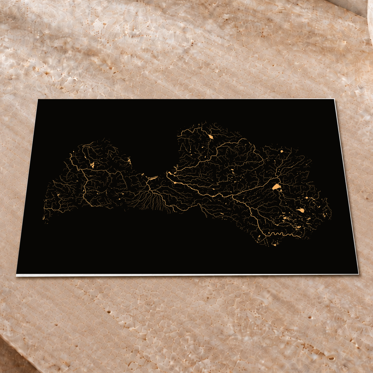 Beautiful Rivers — Letónia — Cobre, Impressão fine art · 30 × 40 cm, Sem margem
